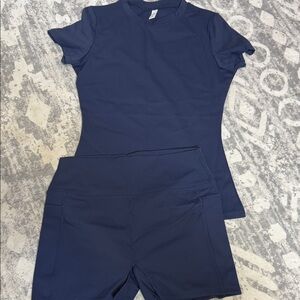 Navy Blue Activewear Set